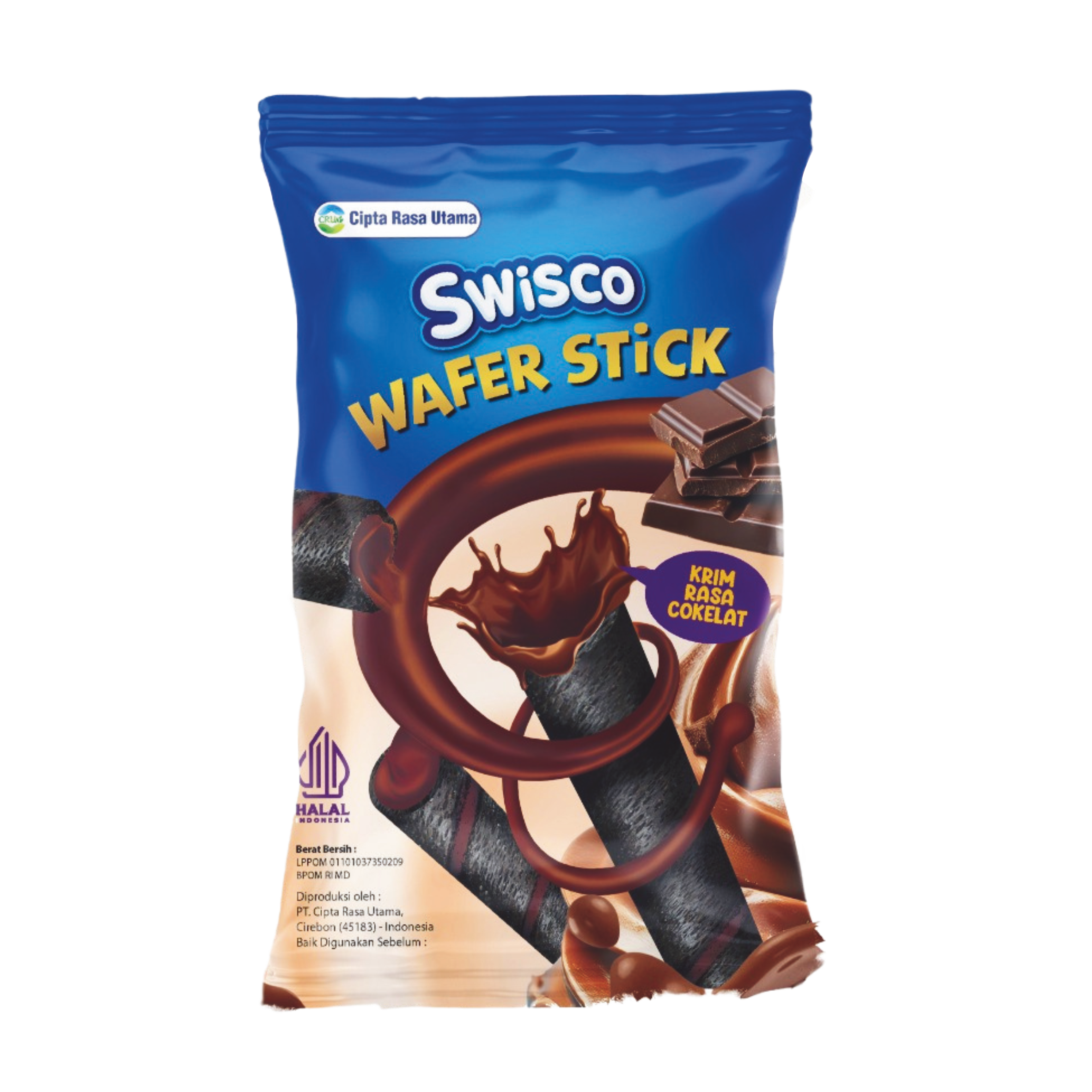 Swisco Wafer Stick Black Chocolate