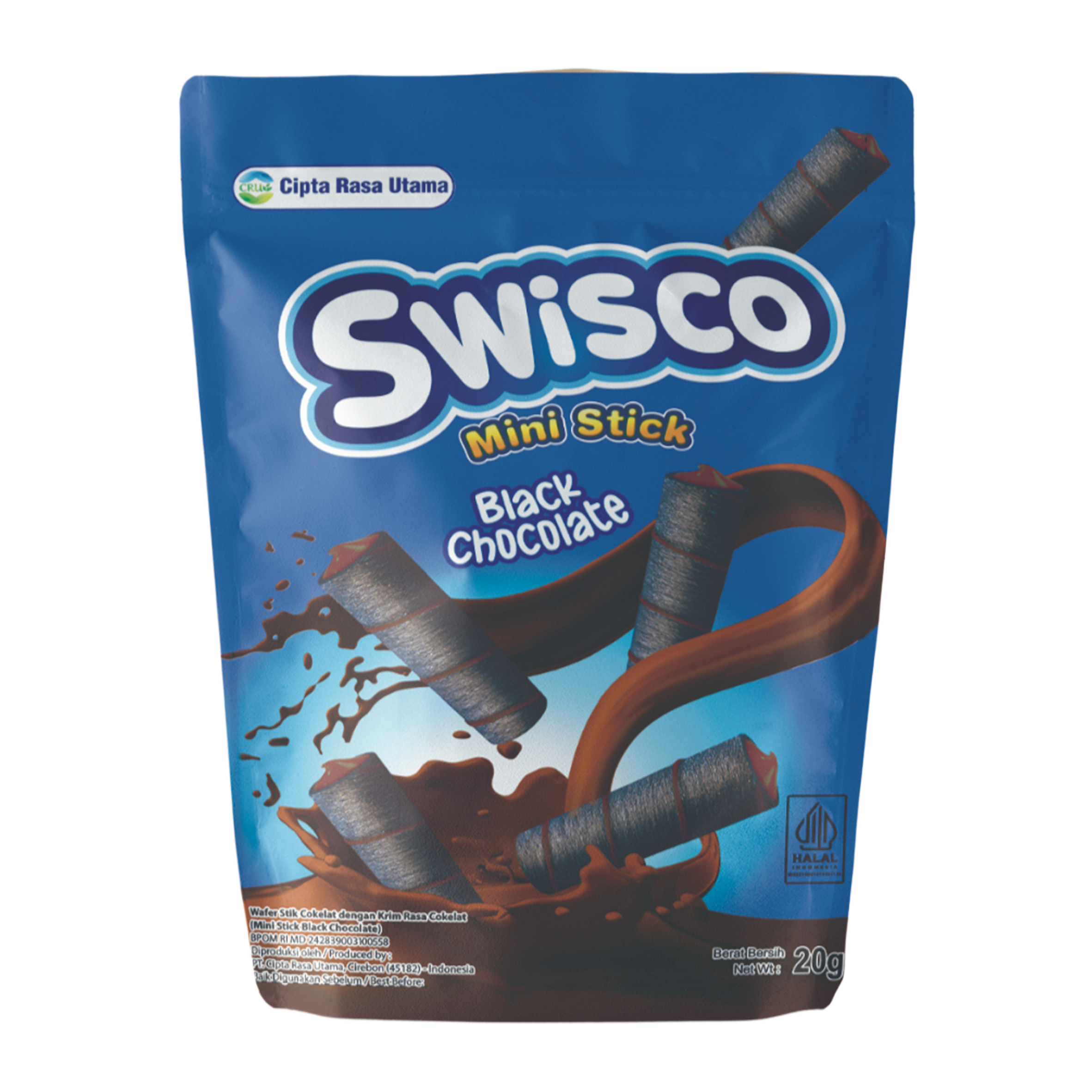 Swisco Mini Wafer Stick Black Chocolate