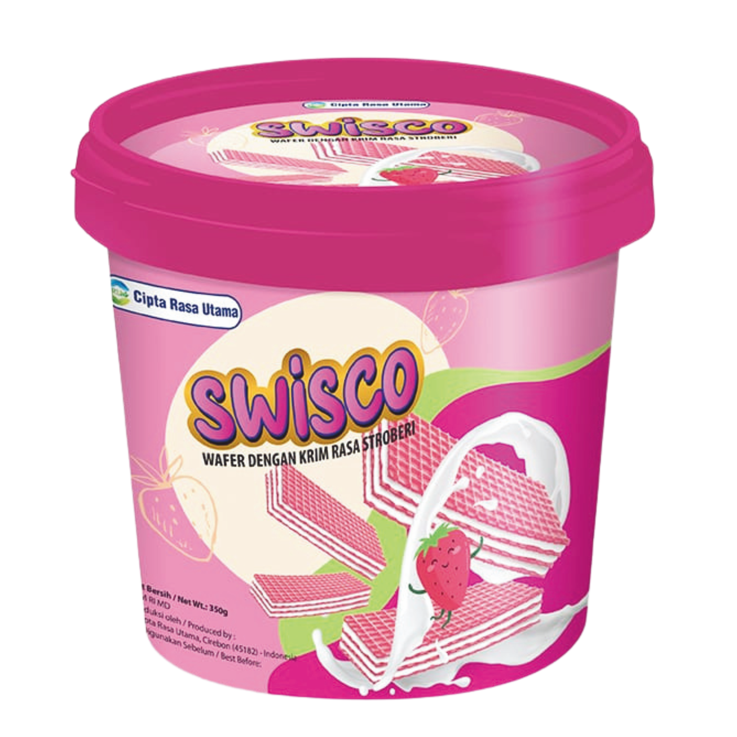 Swisco Wafer Strawberry Bucket