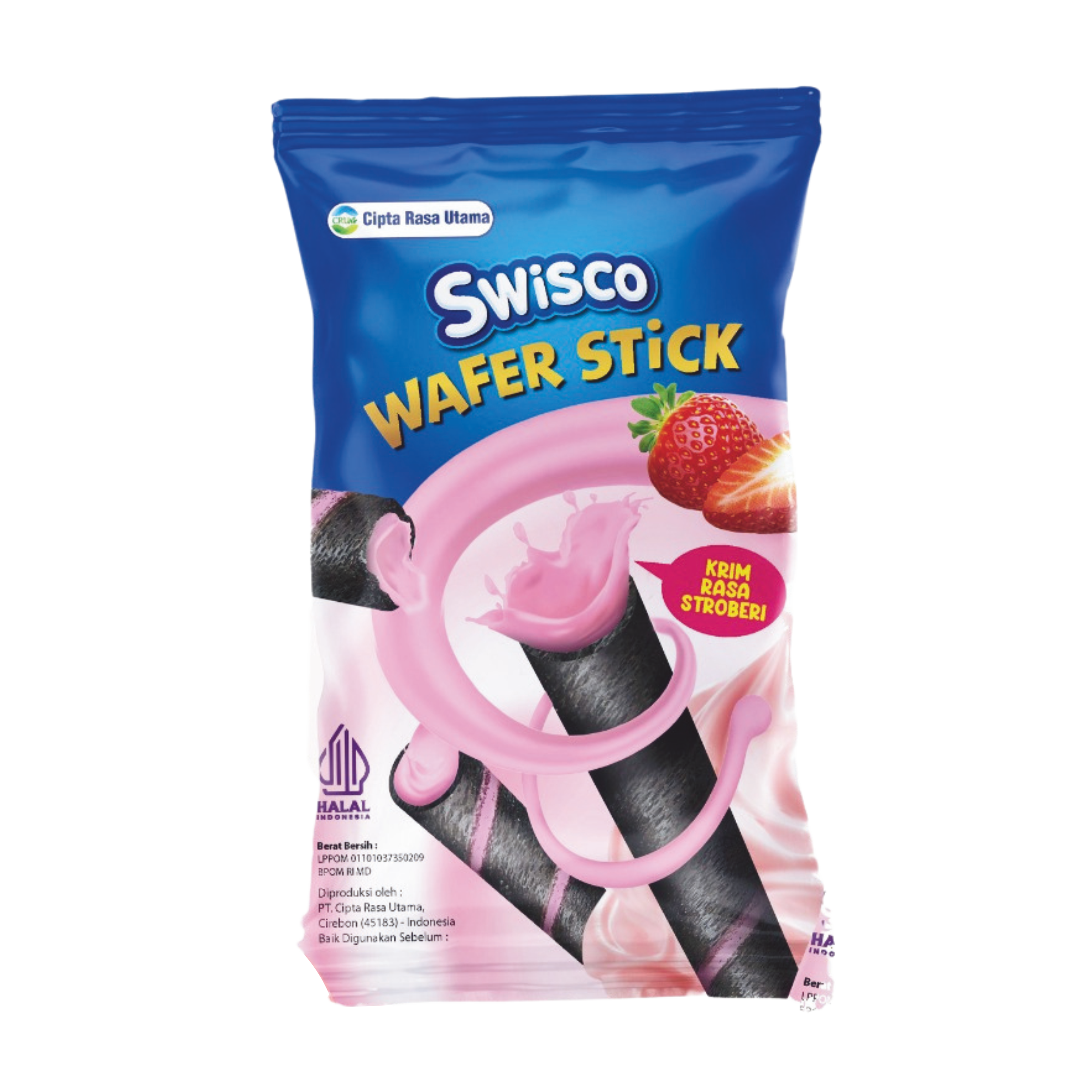 Swisco Wafer Stick Black Strawberry