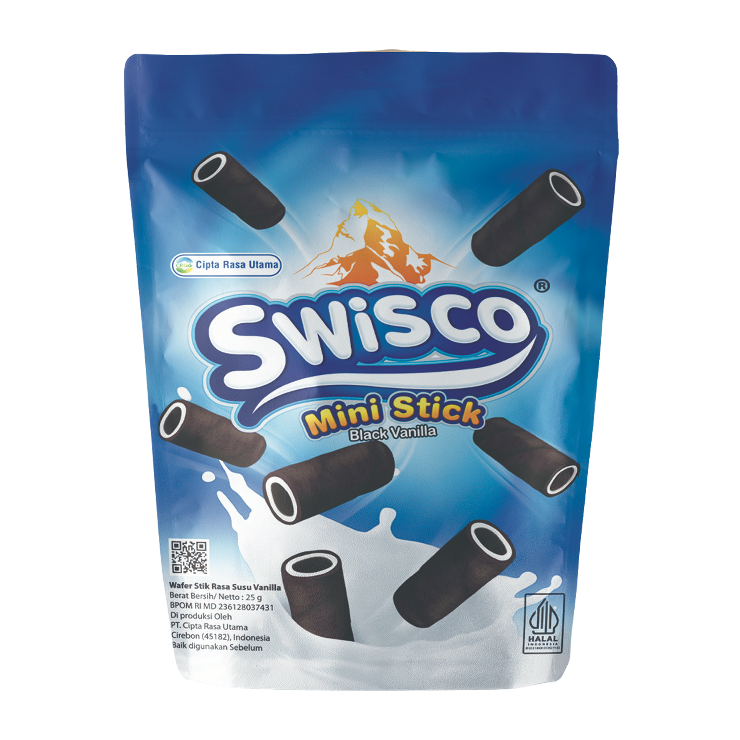 Swisco Mini Wafer Stick Black Vanilla